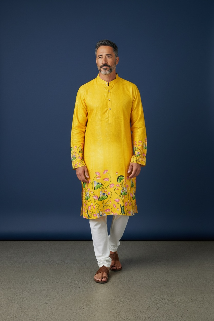 Rayon Kurta with digital print