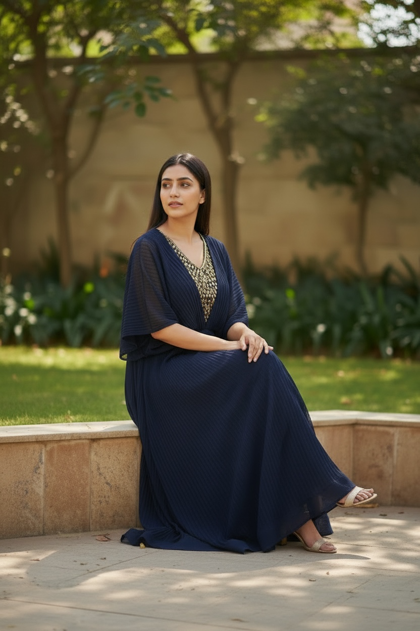 Chiffon long dress