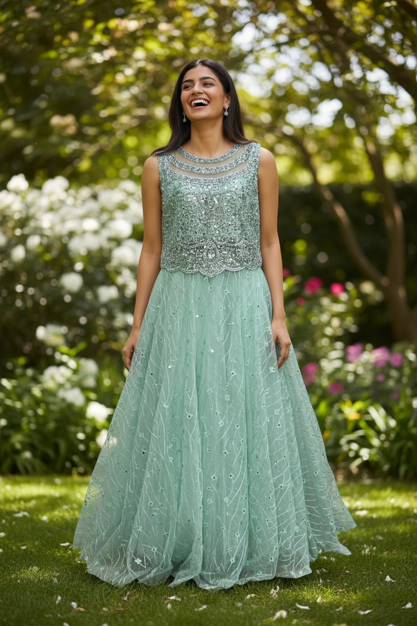 Party wear long gown
