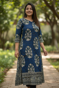 Mulmul cotton long kurti