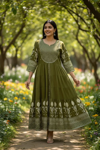 Cotton long kurti
