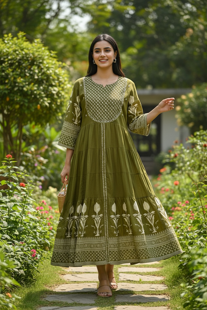 Cotton long kurti