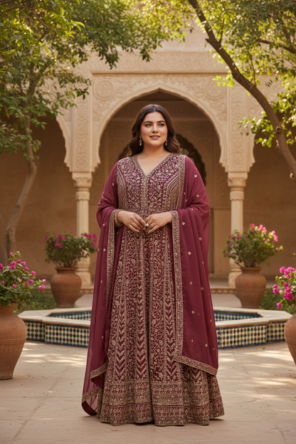 Party wear Anarkali set
