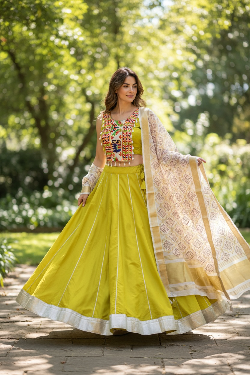 Full flair chaniya choli (6 meter ghera)