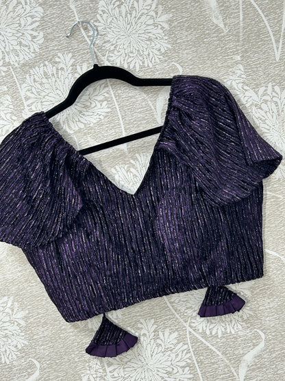 Fancy cap sleeve blouse
