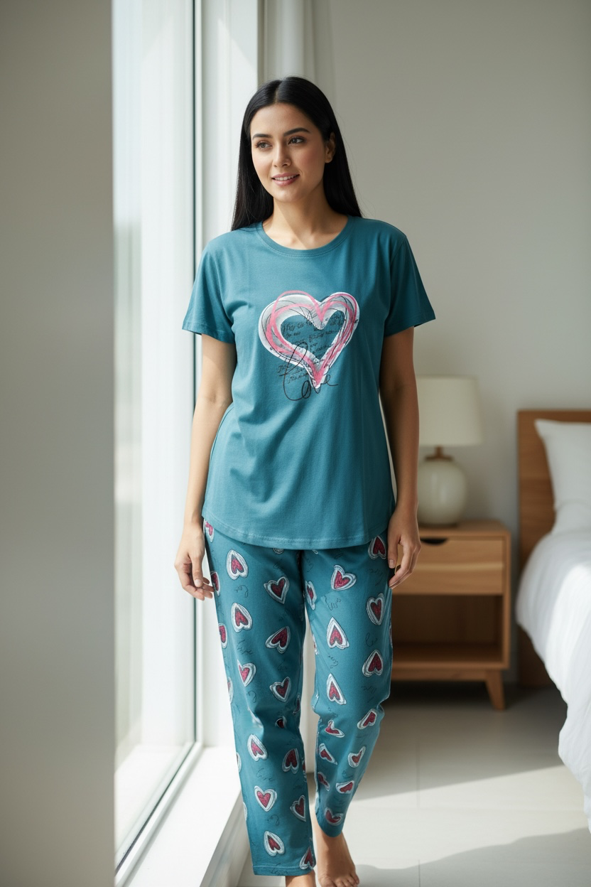 Hosiery cotton night suit