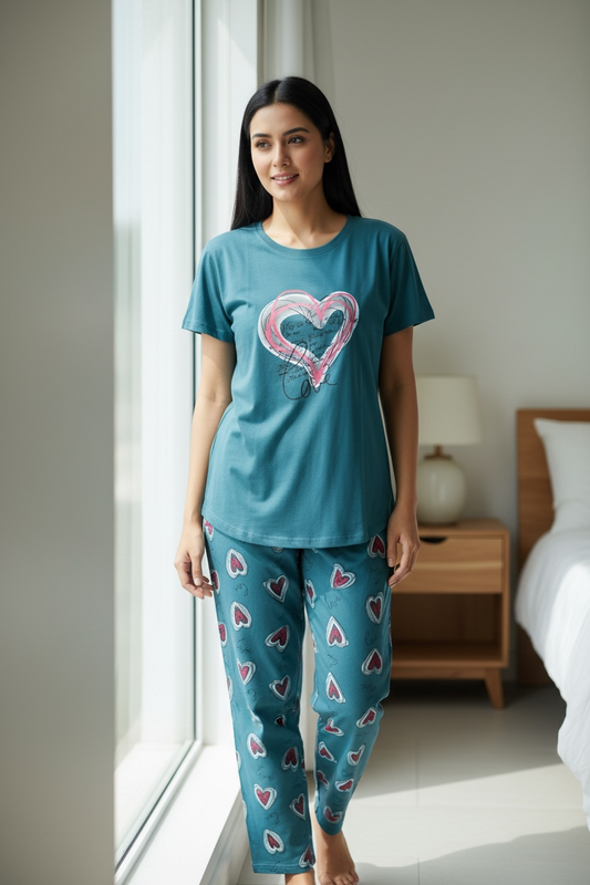 Hosiery cotton night suit