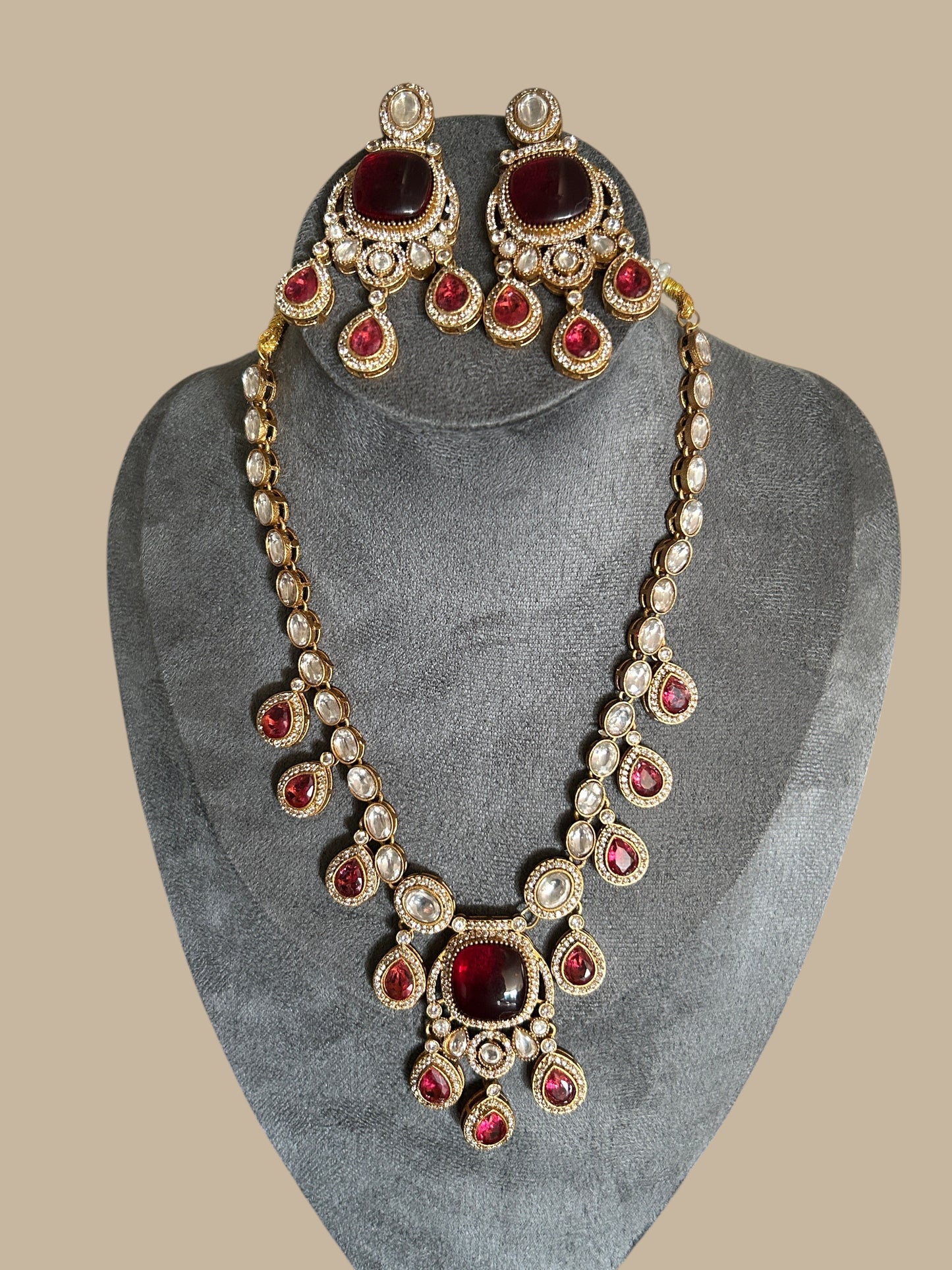 Traditional Ethnic Necklace and Earring Jewelry Set