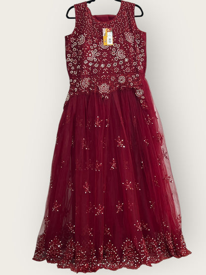 Net party wear dress