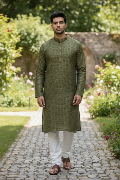 Silk kurta set