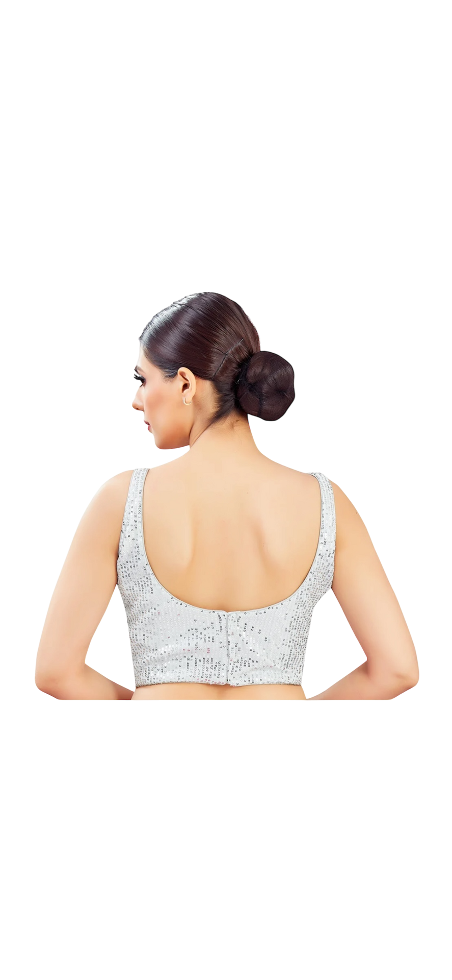 Silver sequin blouse