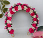 Pink & White Flower Hair Gajra