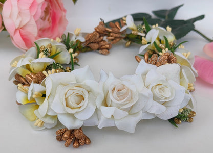 White Bridal Flower Hair Accessories