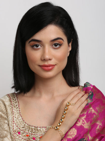 Kundan Bracelet - Ruby Raang