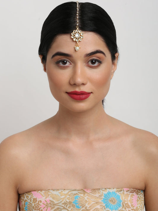 Kundan Maang Tikka - Ruby Raang