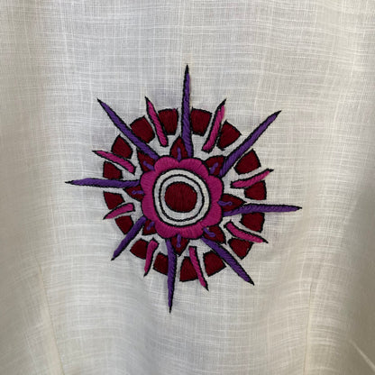 Jumaani Jashn Off White Coloured Slub Cotton Ready to Wear Blouse - kapda Tailor
