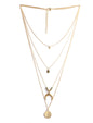 Gold-Polished Alloy Layered Designer Short Necklace - The Pari