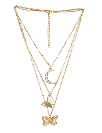 Gold-Polished Alloy Dienty Look Designer Necklace - The Pari