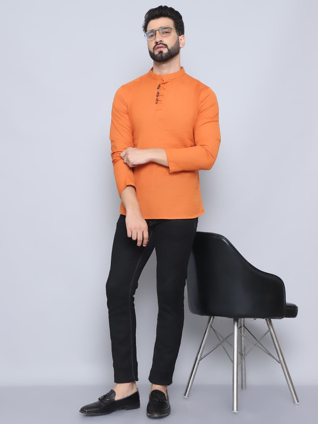Even Apparels Men's Loop Wooden Button Kurta