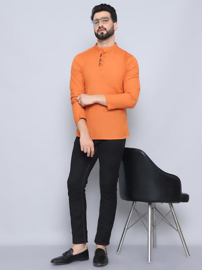 Even Apparels Men's Loop Wooden Button Kurta