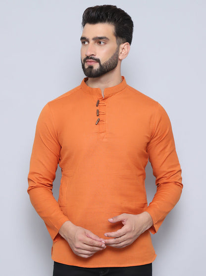 Even Apparels Men's Loop Wooden Button Kurta