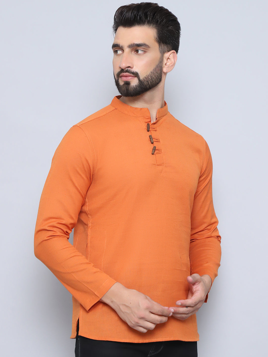 Even Apparels Men's Loop Wooden Button Kurta
