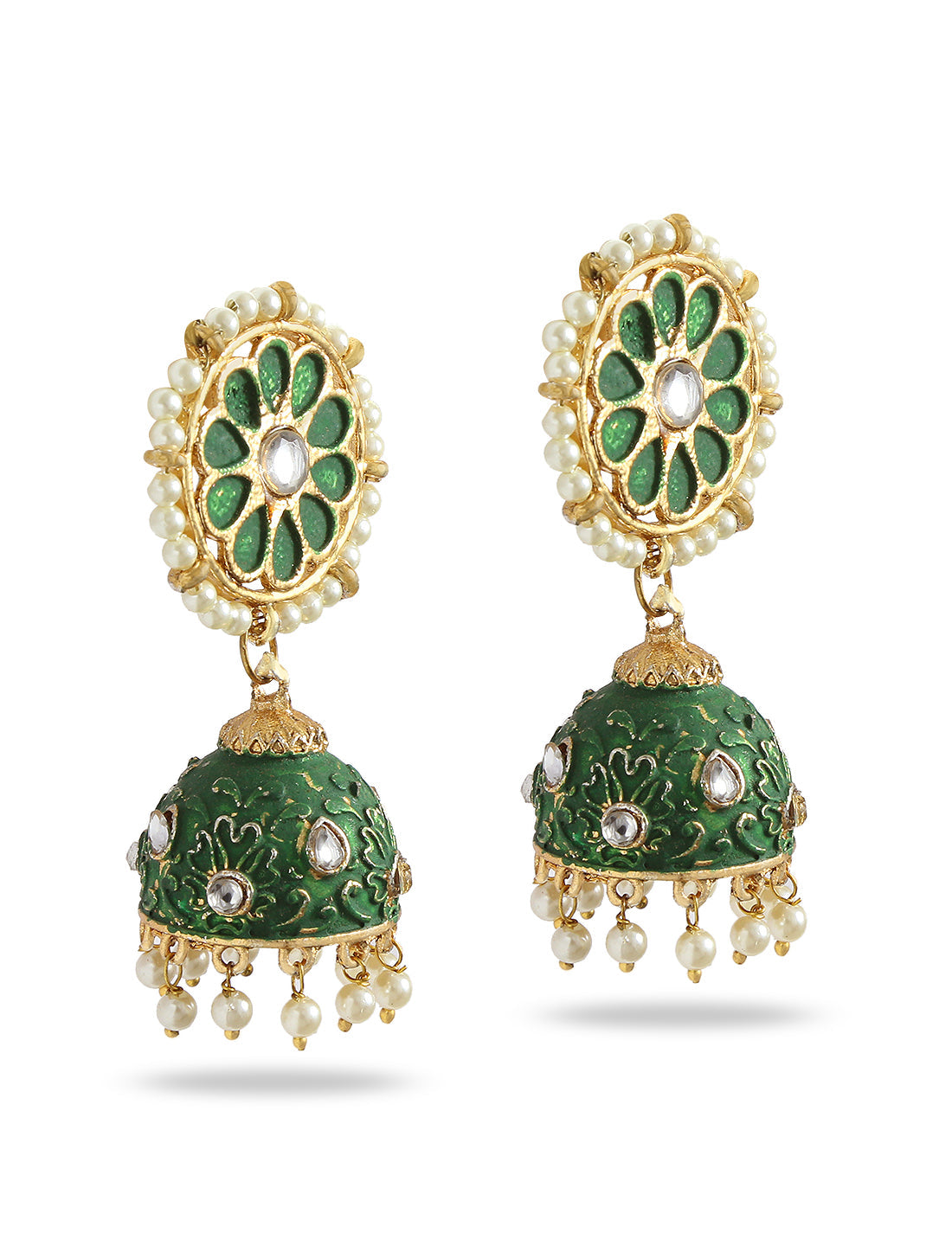 Silver-Plated Alloy Diva Look Stylish Contemporary Earrings - The Pari