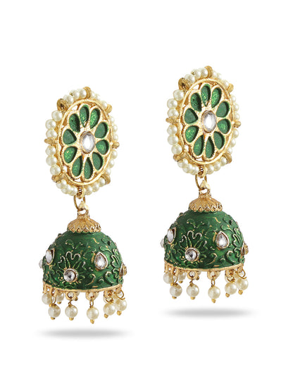 Silver-Plated Alloy Diva Look Stylish Contemporary Earrings - The Pari