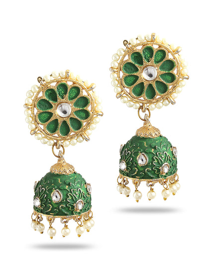 Silver-Plated Alloy Diva Look Stylish Contemporary Earrings - The Pari