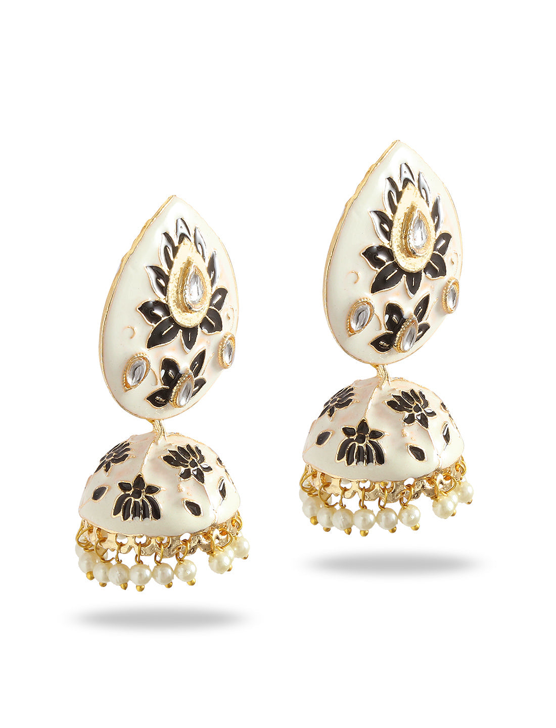 Silver-Plated Alloy Diva Look Stylish Contemporary Earrings - The Pari