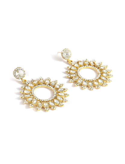 Silver-Plated Alloy Diva Look Stylish Contemporary Earrings - The Pari