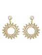 Silver-Plated Alloy Diva Look Stylish Contemporary Earrings - The Pari