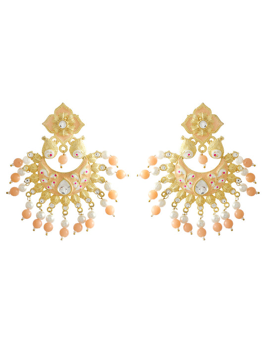 Silver-Plated Alloy Silver Round Earrings - The Pari