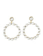Gold-Polished Alloy Diva Look Stylish Contemporary Earrings - The Pari