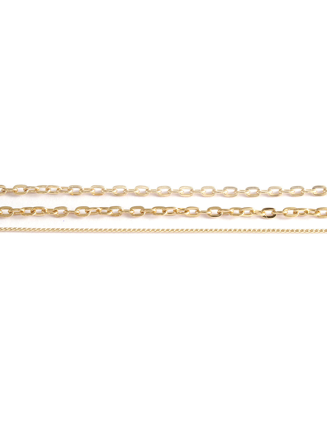 Gold-Polished Alloy Triangle & Coin Charm Necklace - The Pari