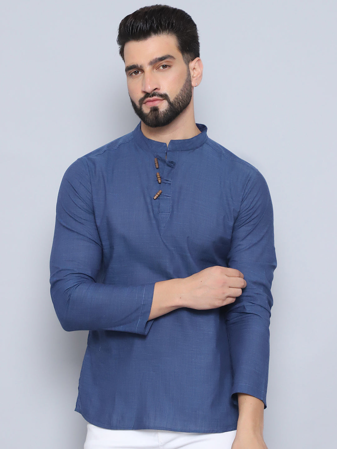 Even Apparels Men's Loop Wooden Button Kurta
