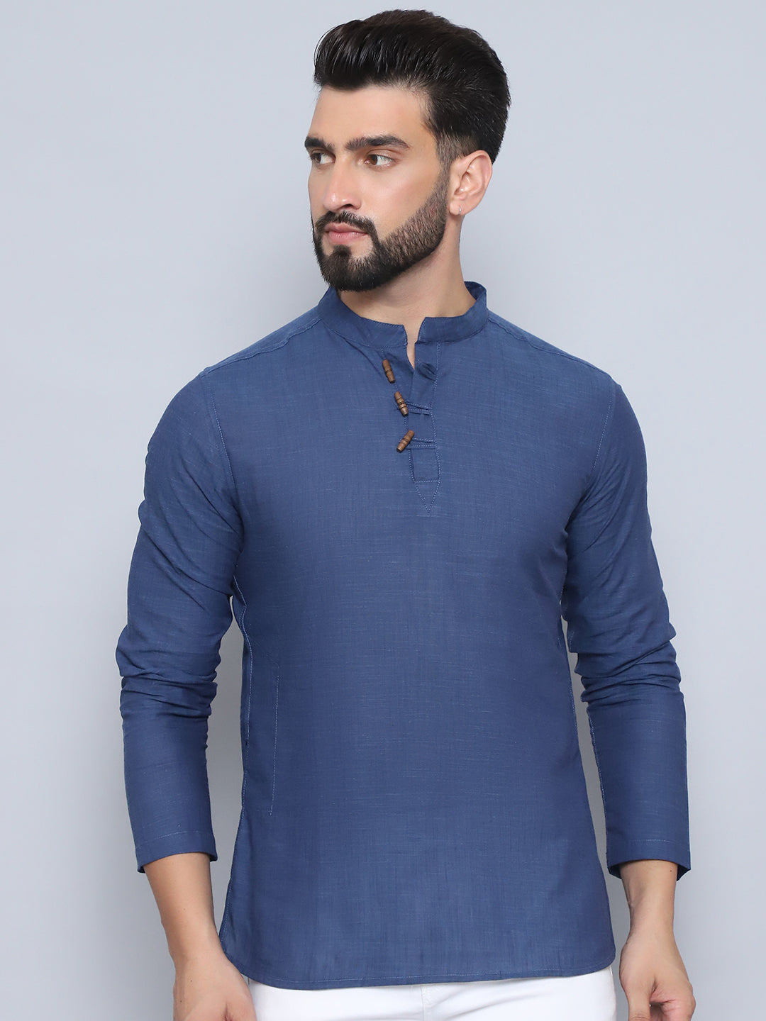 Even Apparels Men's Loop Wooden Button Kurta