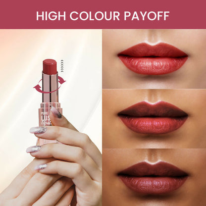 Swiss Beauty High Shine Finish Smooth Glide Pure Lustre Lipstick - 6 Just Peachy