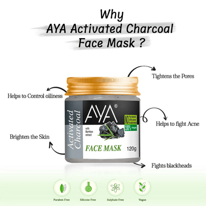 AYA Activated Charcoal Face Mask