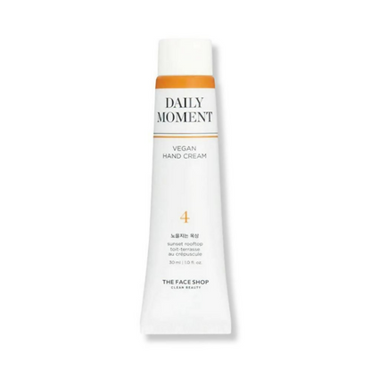 Face Shop Non-Greasy Vegan Hand Cream - Sunset Rooftop With Hyaluronic Acid