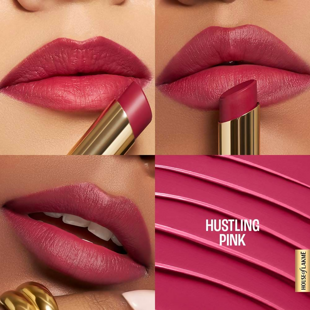 Lakme 9to5 Hya Matte Lipstick - Hustling Pink