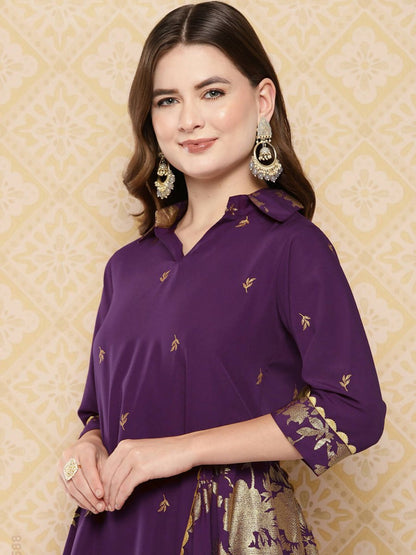 Ahalyaa Women's Traditional Wear Co-ods - Burgundy