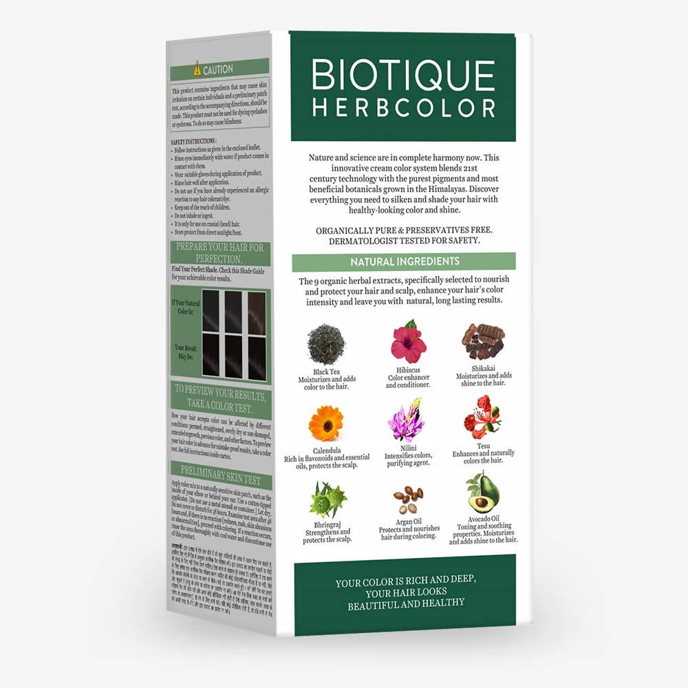 Biotique Herbcolor 3N Darkest Brown 50Gm + 110Ml