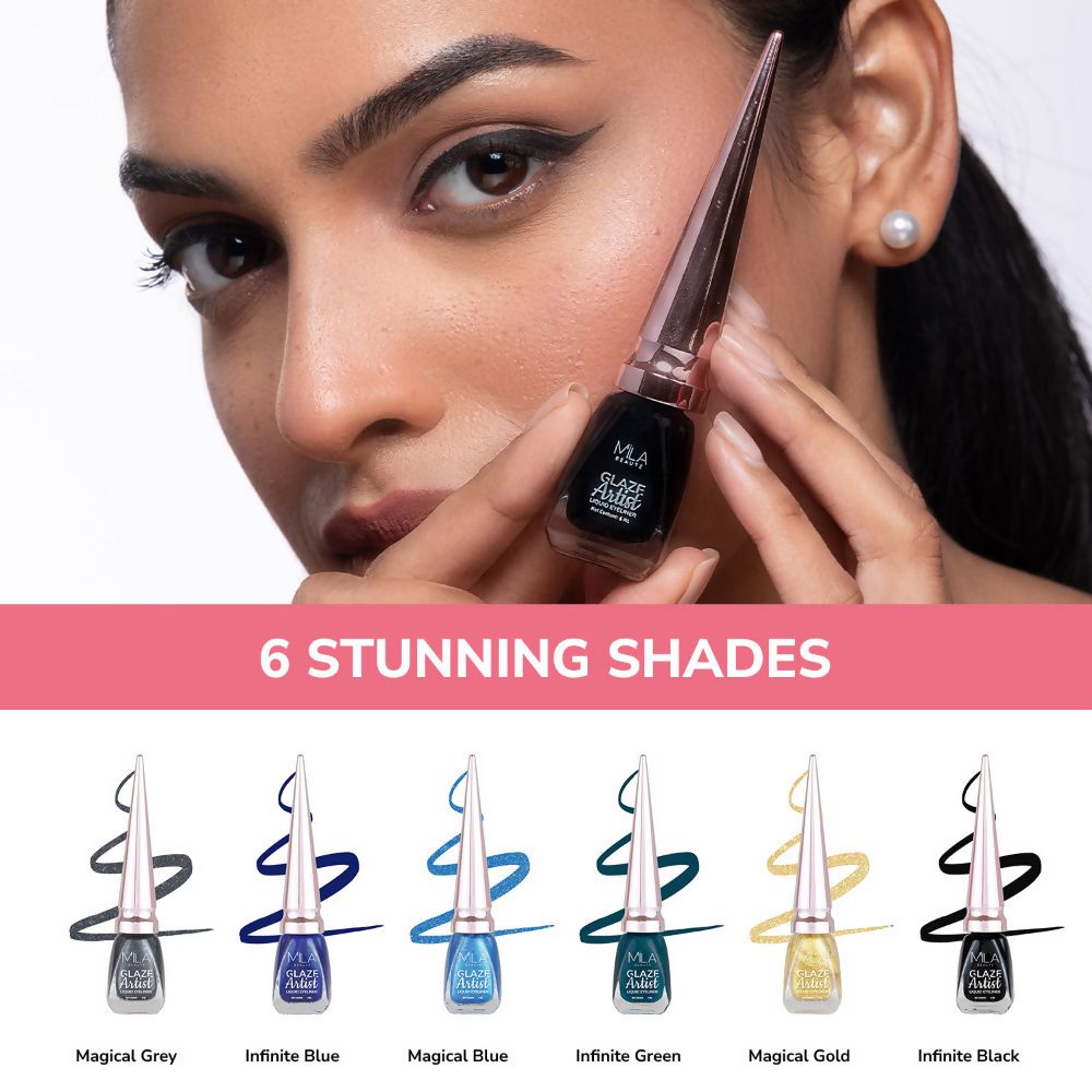 Mila Beaute Glaze Artist Waterproof & Smudge Proof Eyeliner - Magical Gold