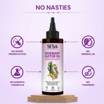 Sesa Ayurvedic Rosemary Hair Oil With Castor Oil