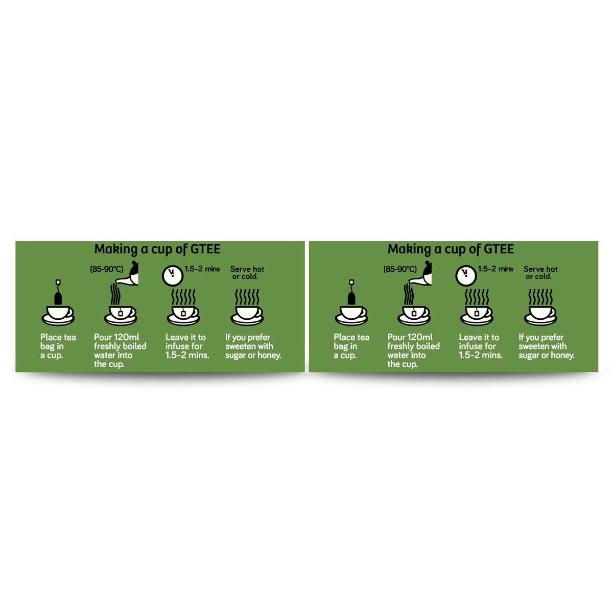 Gtee Green Tea Bags - Regular