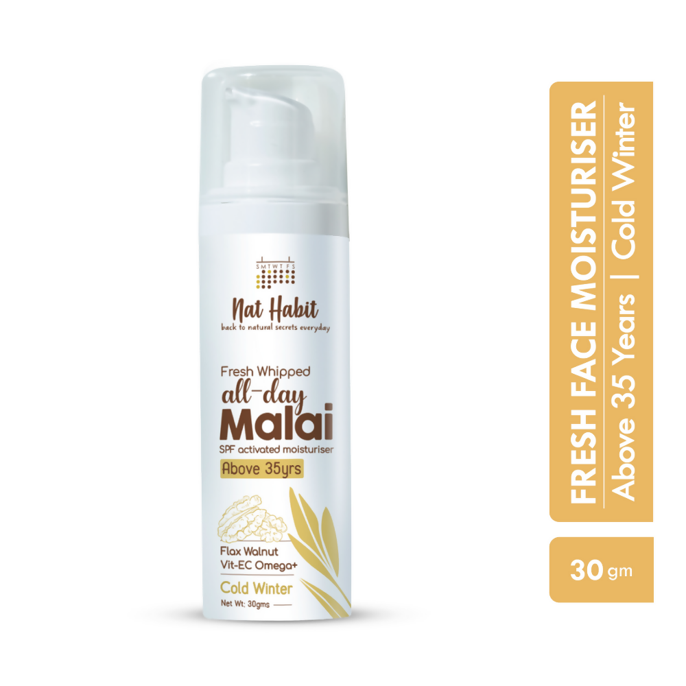 Nat Habit Flax Walnut Malai Face Moisturizer