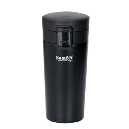 Sumeet Stainless Steel Vacuum Hot & Cold Tumbler - 350 ml (Black)