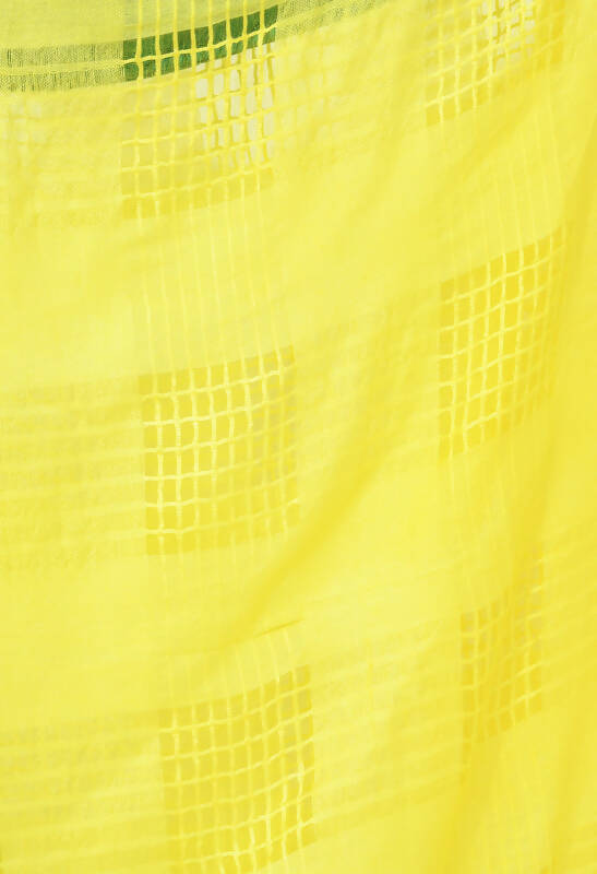 Mominos Fashion Moeza Lemon Yellow Window Cotton Dupatta