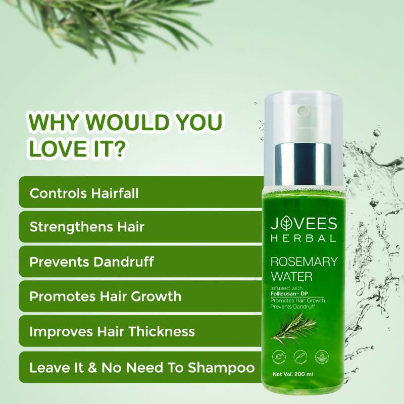Jovees Herbal Rosemary Water Spray With Follicusan DP